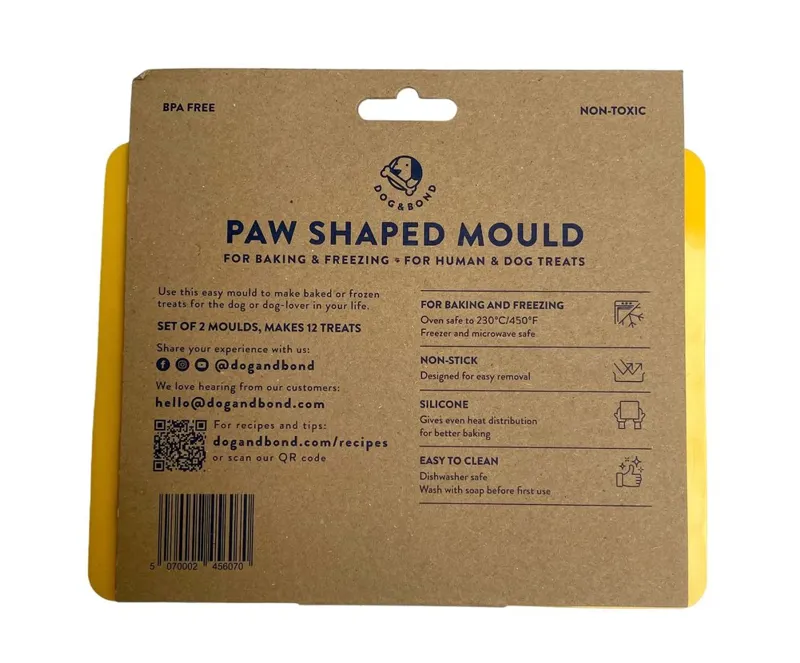 Dog and Bond Paw Shaped Mould 2-Pack-1