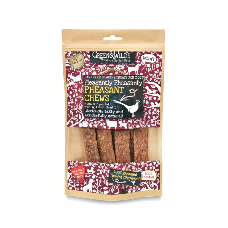 Green and Wilds Pheasant Chews 100g-1