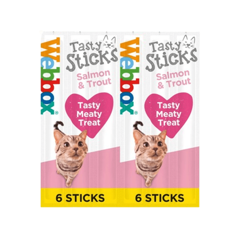 Webbox Tasty Sticks Salmon and Trout 6pk