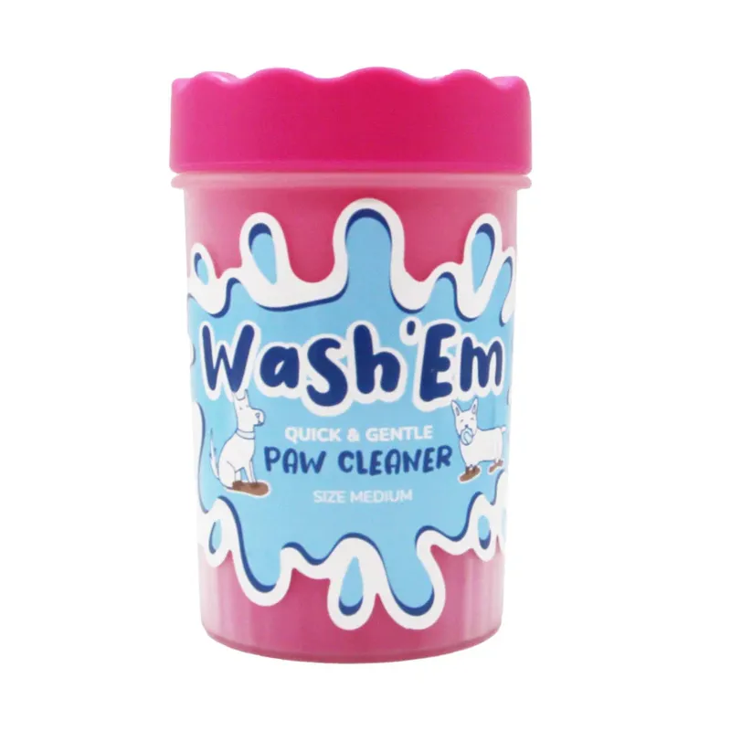 Wash 'Em Paw Cleaner Medium Pink