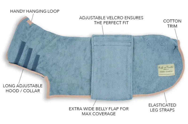 Ruff and Tumble Classic Drying Coat Sandringham Blue-1