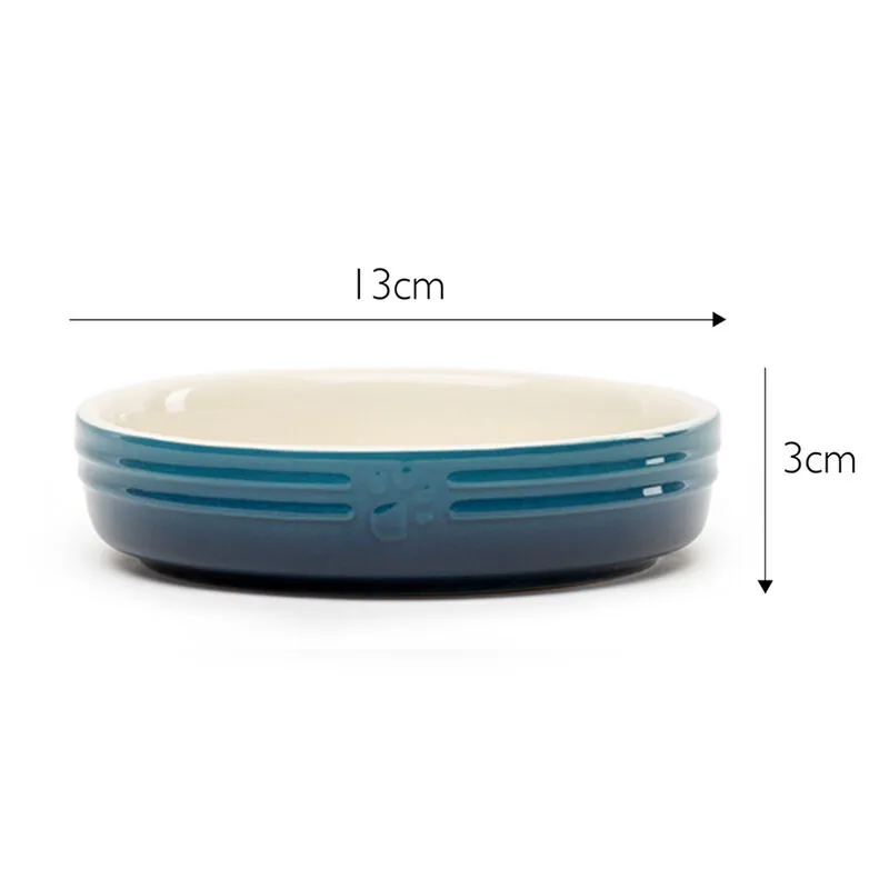 Scruffs Ombre Pet Saucer Blue-1
