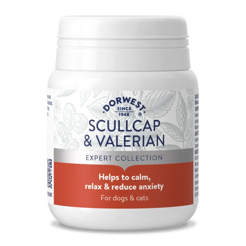 Dorwest Scullcap and Valerian 100 Tablets for Dogs and Cats