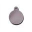 Large Premium Smoked Chrome Circle ID Tag