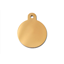 Large Premium Gold Circle ID Tag