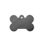 Large Premium Smoked Chrome Bone ID Tag