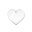 Large Premium Chrome Heart ID Tag