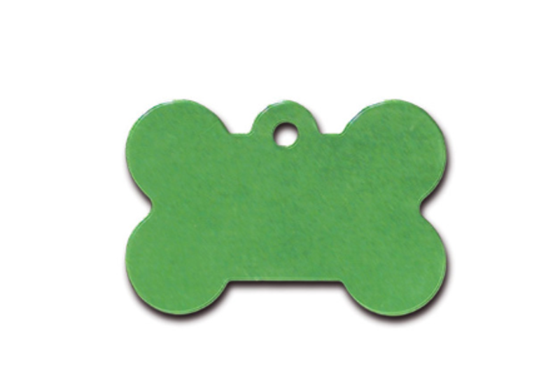 Large Standard Green Bone ID Tag
