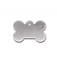 Large Premium Brushed Chrome Bone ID Tag