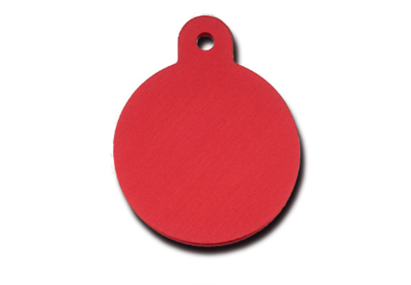 Large Standard Red Circle ID Tag