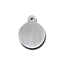 Large Standard Brushed Chrome Circle ID Tag