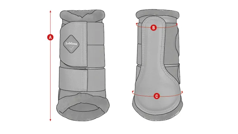 LeMieux Fleece Lined Brushing Boots White-2