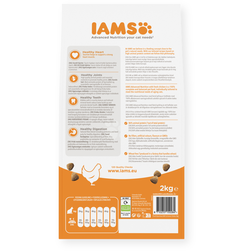 Iams Vitality Senior Cat Chicken 2kg-2