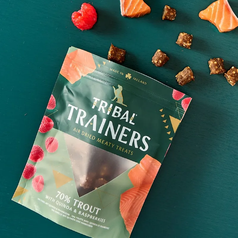 Tribal Trainers Trout with Quinoa and Raspberry Dog Treats 80g