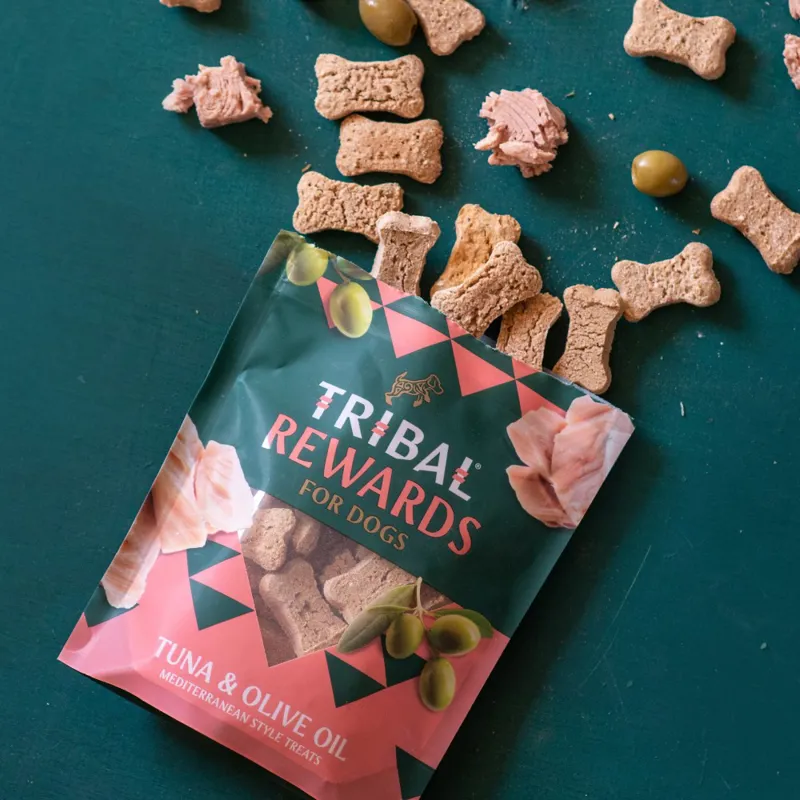Tribal Rewards Tuna and Olive Oil Dog Biscuits 125g