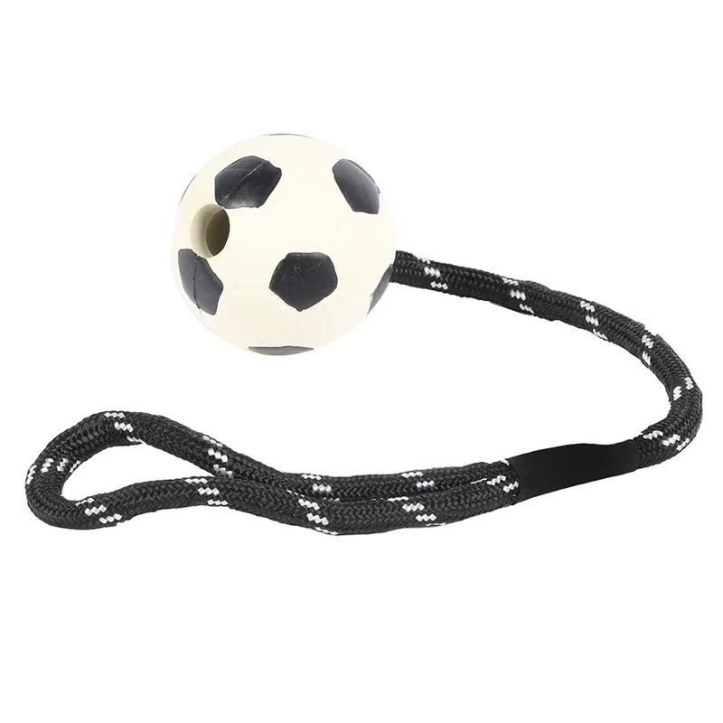 Happy Pet Tough Toys Soccer Rope Ball 2.5in