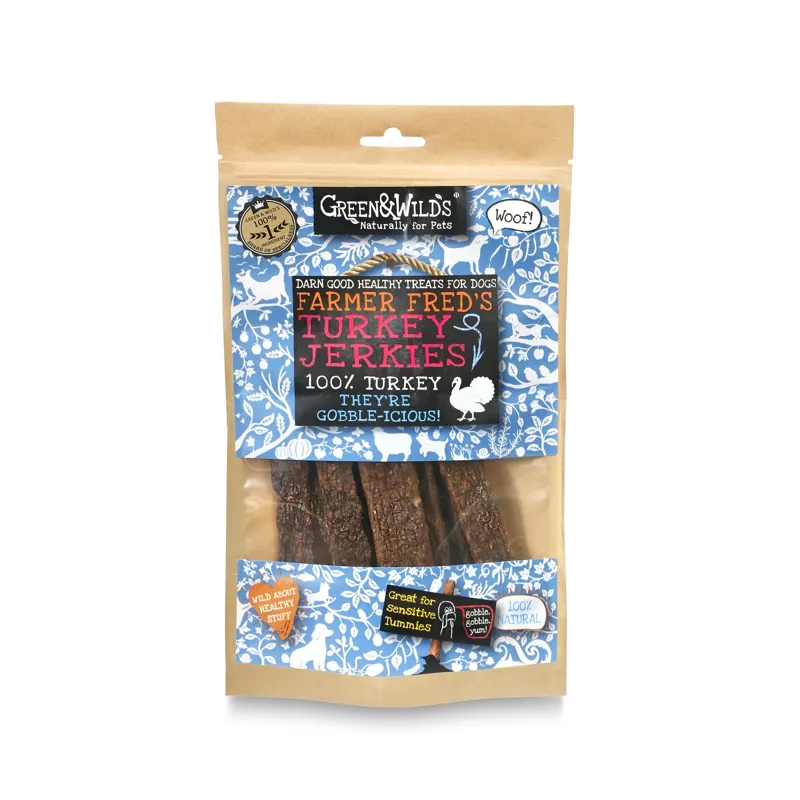 Green and Wilds Turkey Jerkies 100g-1
