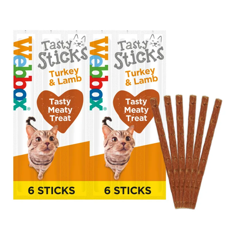 Webbox Tasty Sticks Turkey and Lamb 6pk