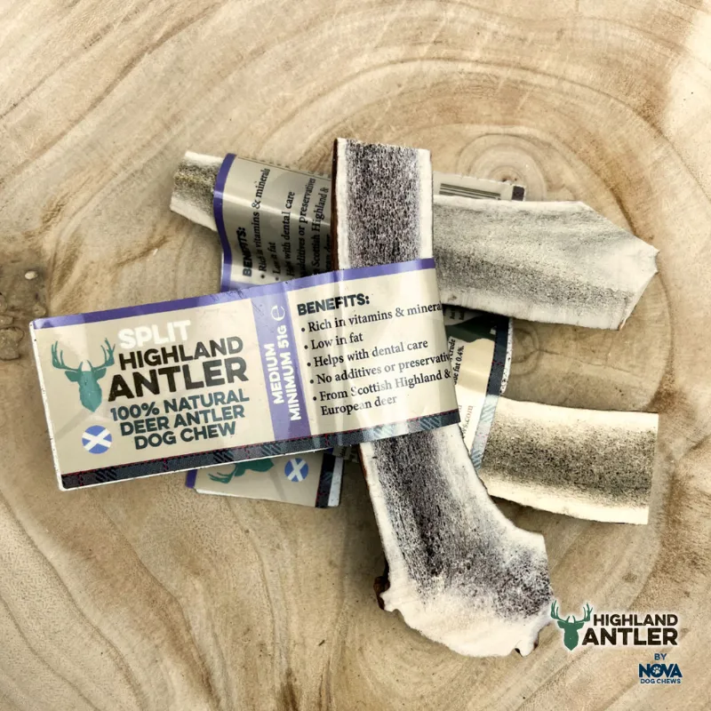 Highland Split Deer Antler Medium