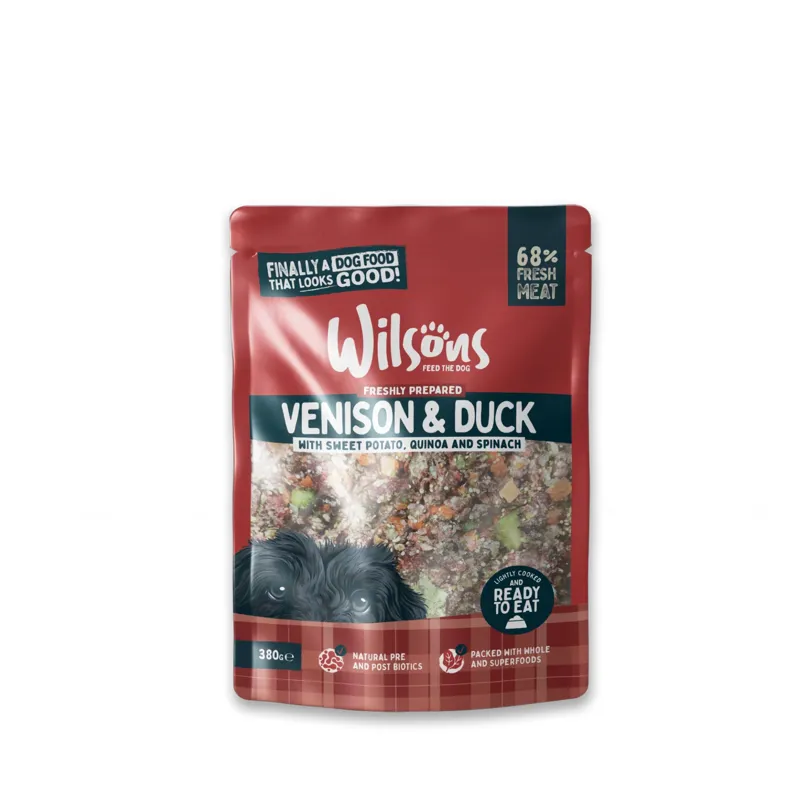 Wilsons Venison and Duck Fresh Dog Food 380g