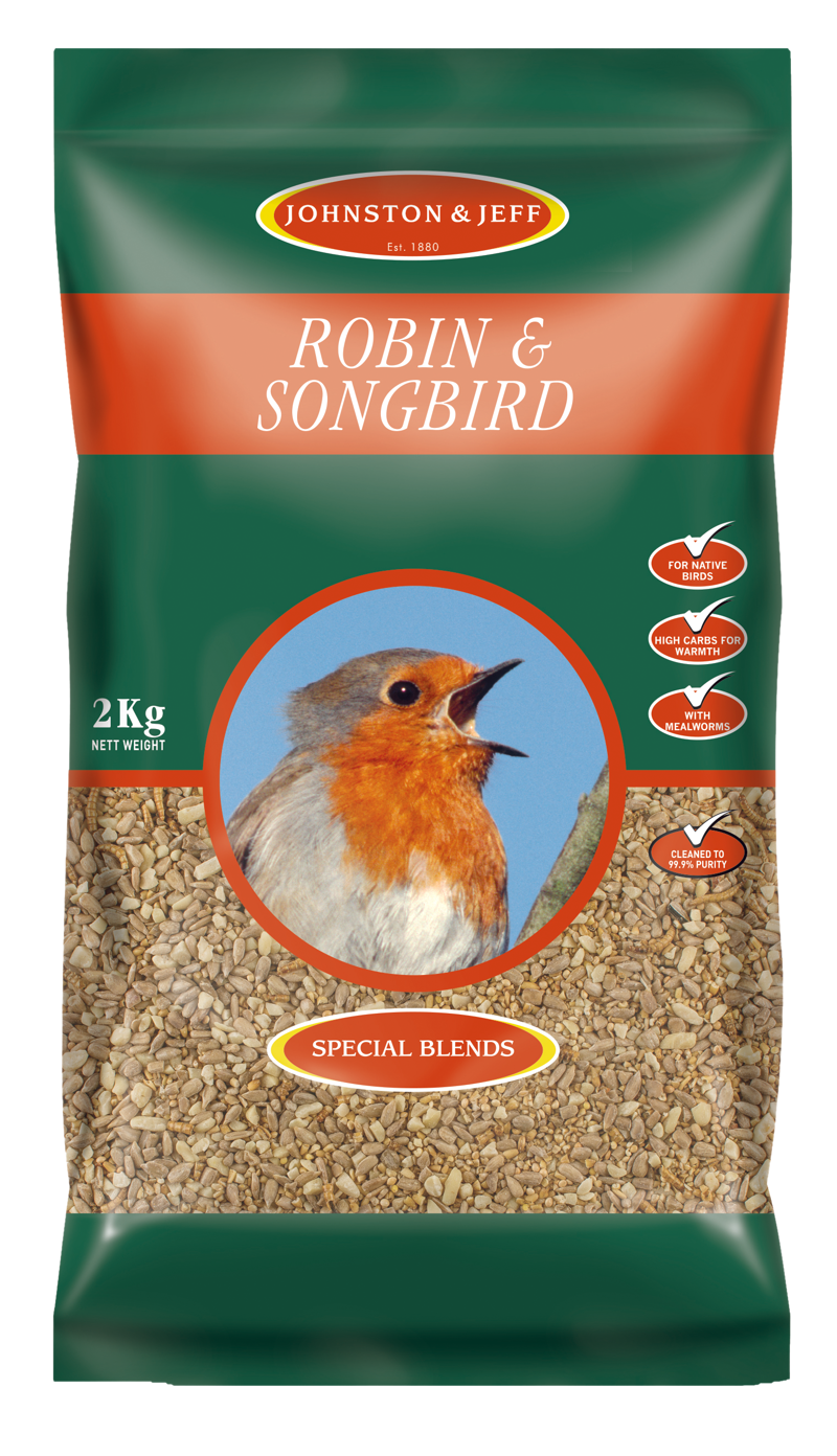 Johnston and Jeff Robin and Songbird Mix with Insects 2kg