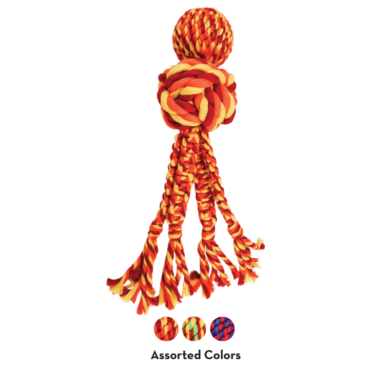 KONG Wubba Weaves with Rope Assorted