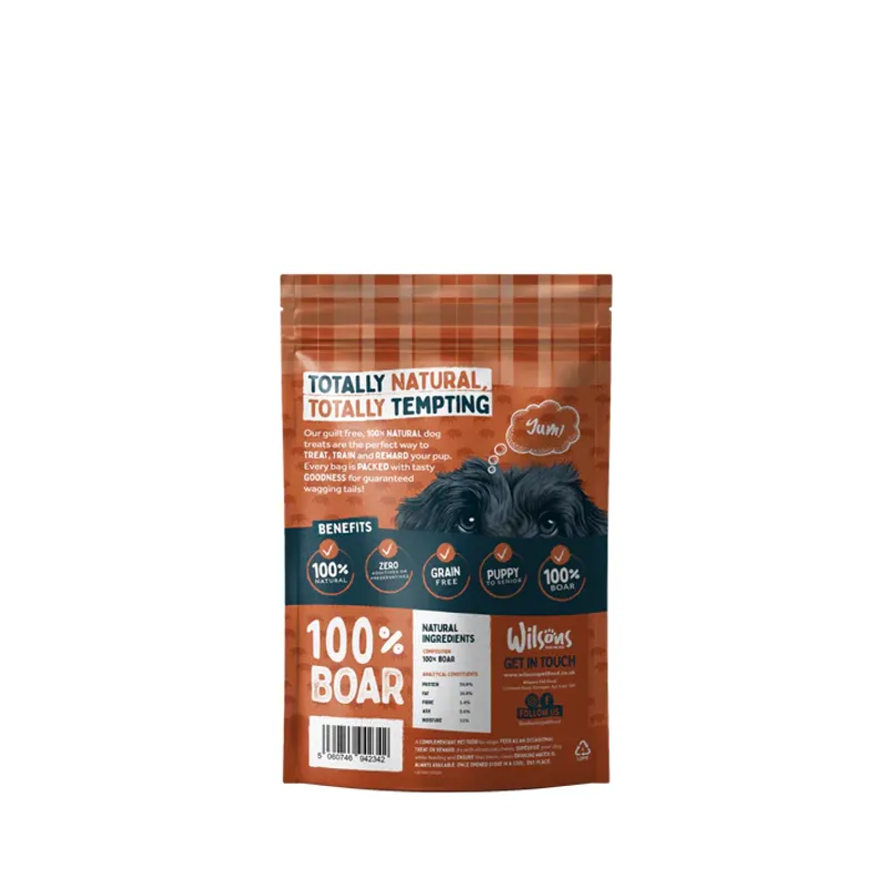 Wilsons Natural Dog Treats Wild Boar Bites-1