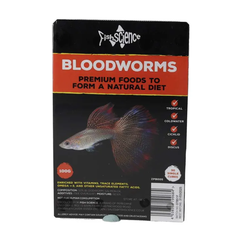 Fish Science Frozen Bloodworms 100g
