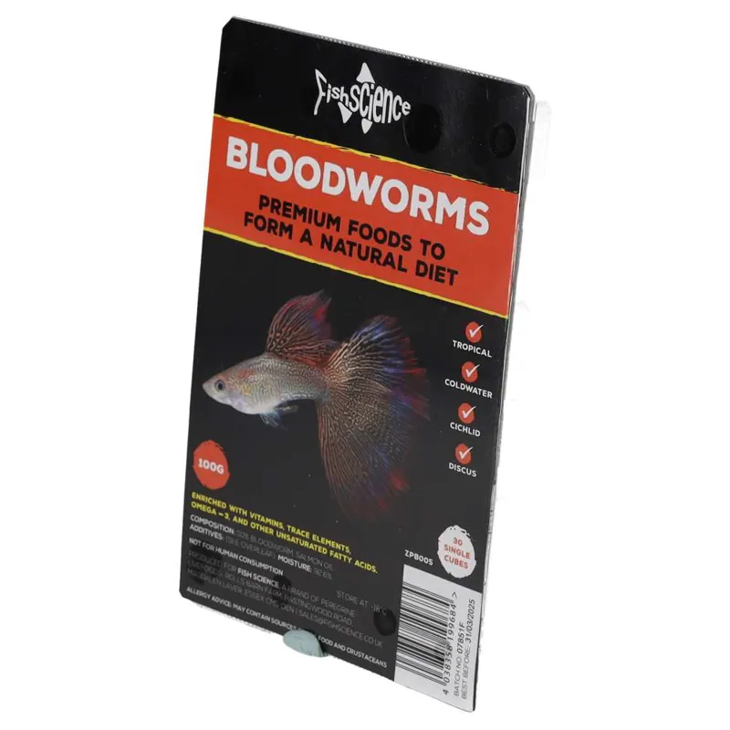 Fish Science Frozen Bloodworms 100g-1