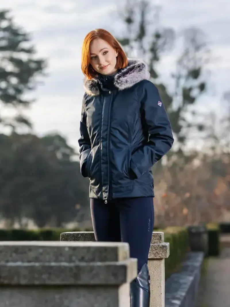 LeMieux Waterproof Short Coat Navy-1