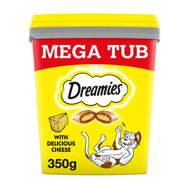 Dreamies Mega Tub with Delicious Cheese 350g