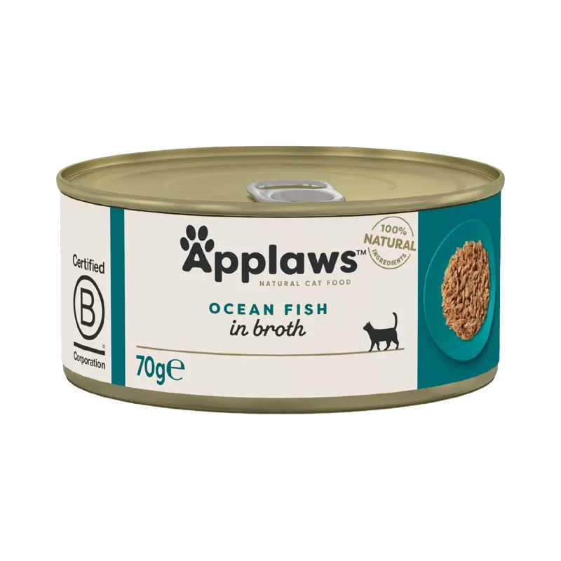 Applaws Cat Can Ocean Fish in Broth 70g