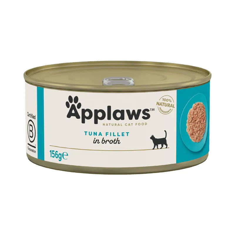 Applaws Cat Can Tuna Fillet in Broth 156g
