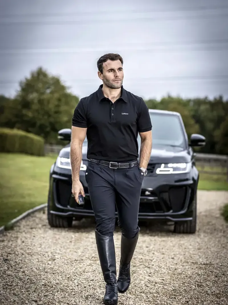 LeMieux Mens Elite Classic Pleated Breech Black-2