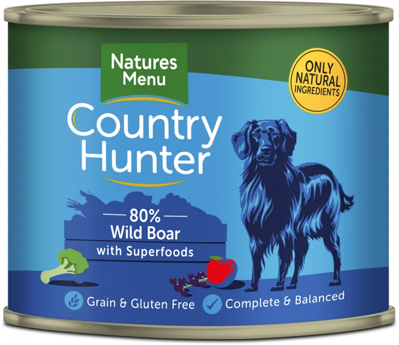 Natures Menu Country Hunter Wild Boar with Superfoods 600g