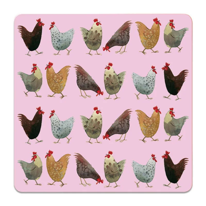 Alex Clark Chickens Coaster