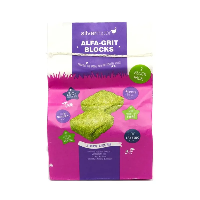 Silvermoor Alfa-Grit Blocks - 1 kg x twin pack