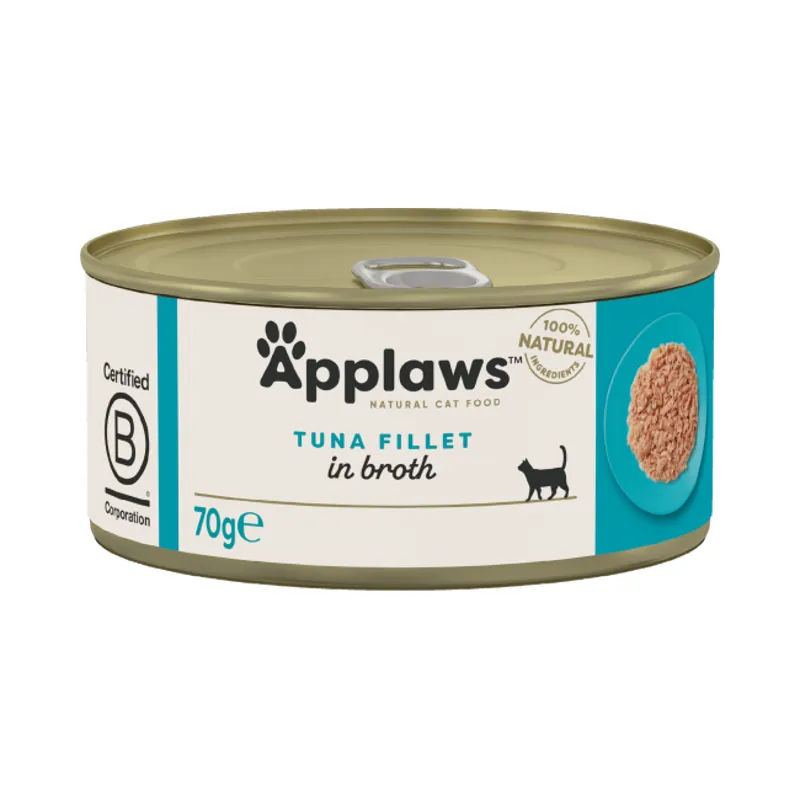 Applaws Cat Can Tuna Fillet in Broth 70g