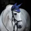 Rambo Air Tech Ear Net Blue/Black Pony/Cob