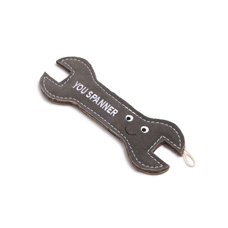 Green and Wilds Stud the Spanner Eco Dog toy