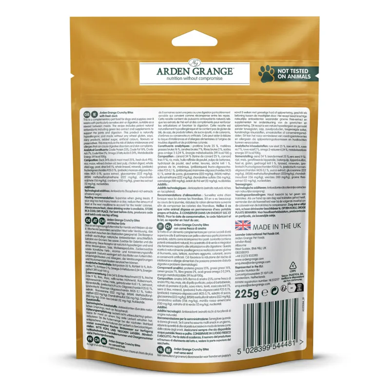 Arden Grange Crunchy Bites Duck 225g-1
