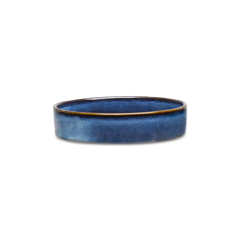 Scruffs Reactive Glaze Pet Saucer Midnight Blue