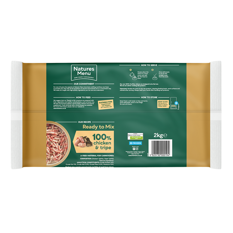 Natures Menu Freeflow Chicken and Tripe 2kg-1