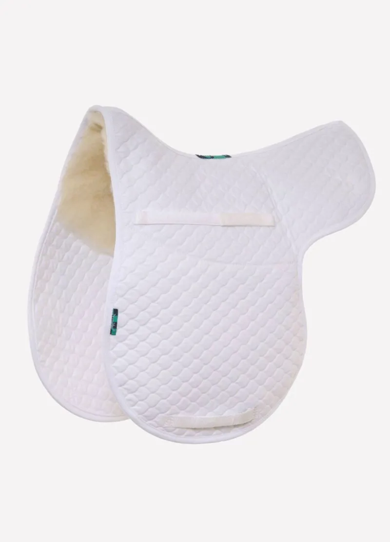 NuuMed HiWither Half Wool GP Numnah - White Large