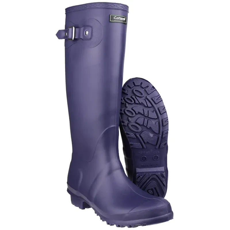 Cotswold Sandringham Wellington Boots Purple-2