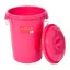 Gorilla Bin 50L Bin with Clip Lid Pink