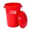 Gorilla Bin 50L Bin with Clip Lid Red