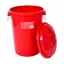 Gorilla Bin 80L Bin with Clip Lid Red