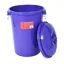 Gorilla Bin 80L Bin with Clip Lid Purple