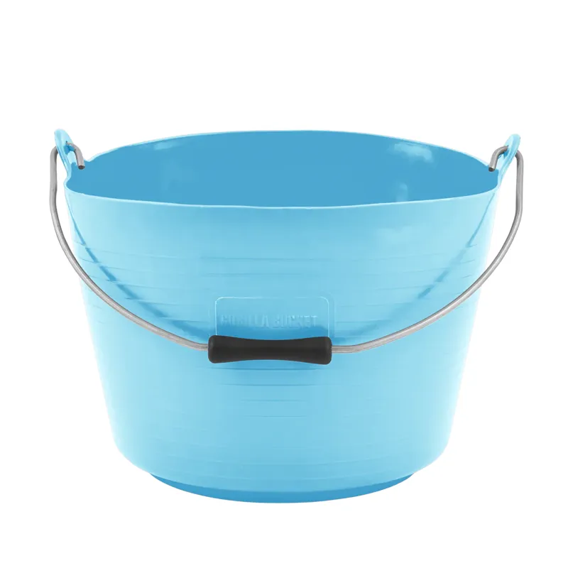 Red Gorilla Flexible Plastic Bucket 22L Sky Blue